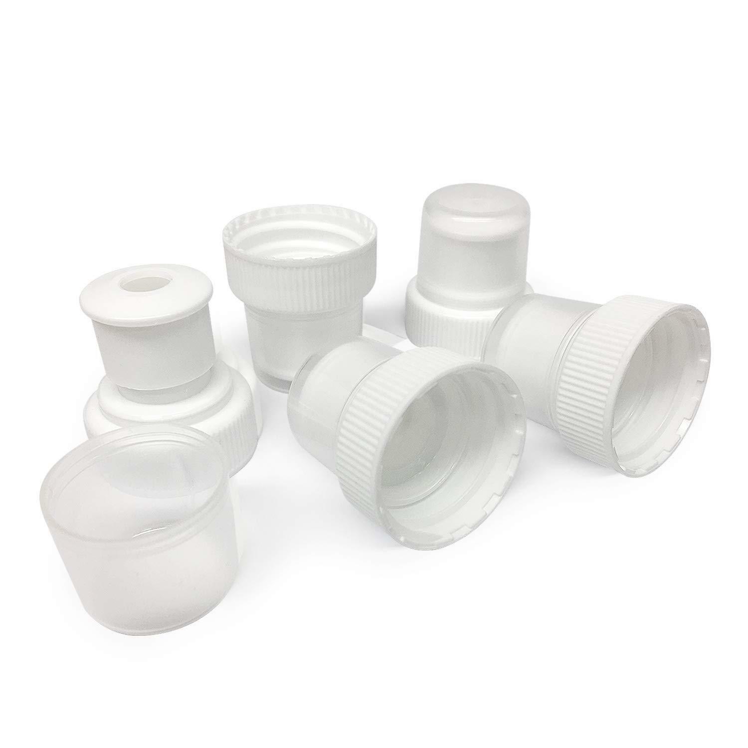 5-Pack Push and Pull Bottle Caps for Soda Water Bottle