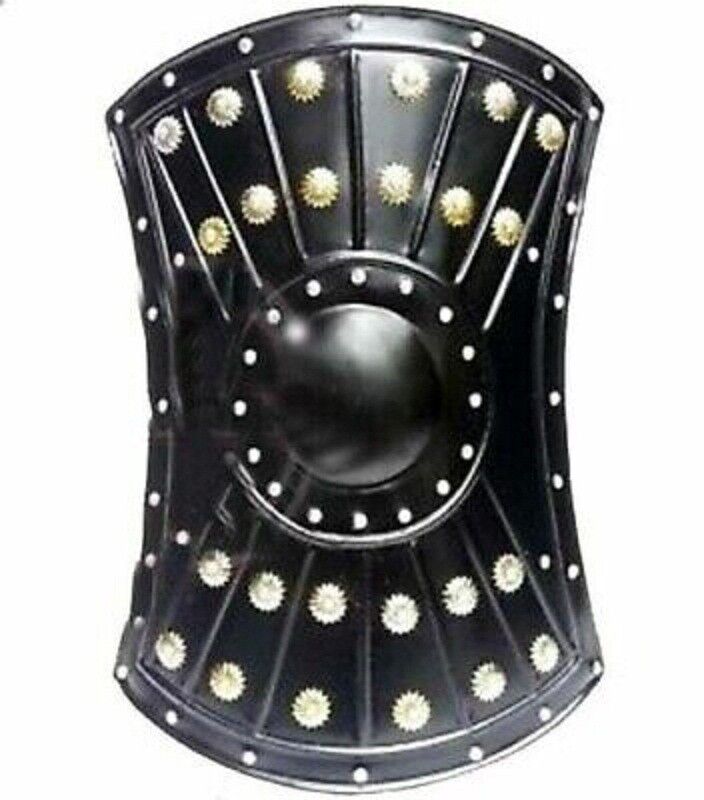 Medieval Knight Shield Iron Steel Roman Greek Viking 300 Spartan Armor ShieldICA