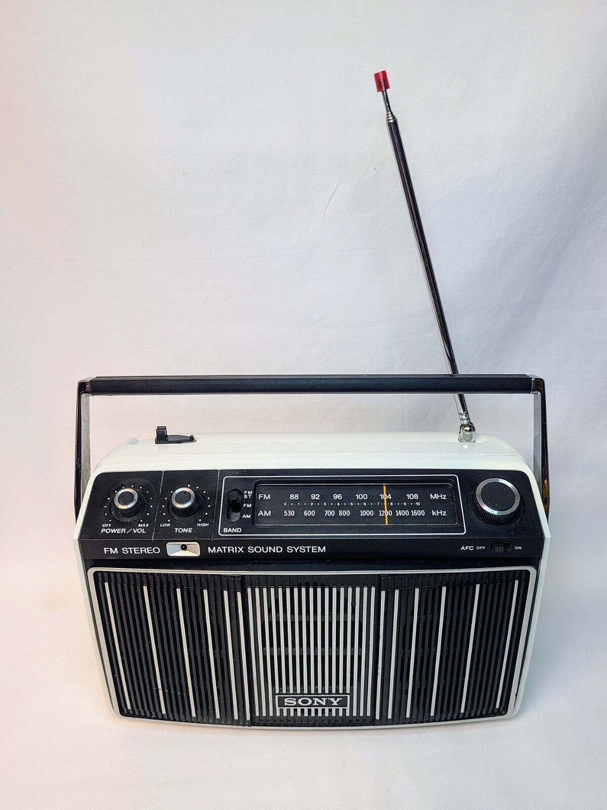 Vintage Sony Matrix Sound System MR-9100W FM Stereo/AM Radio Works - Read