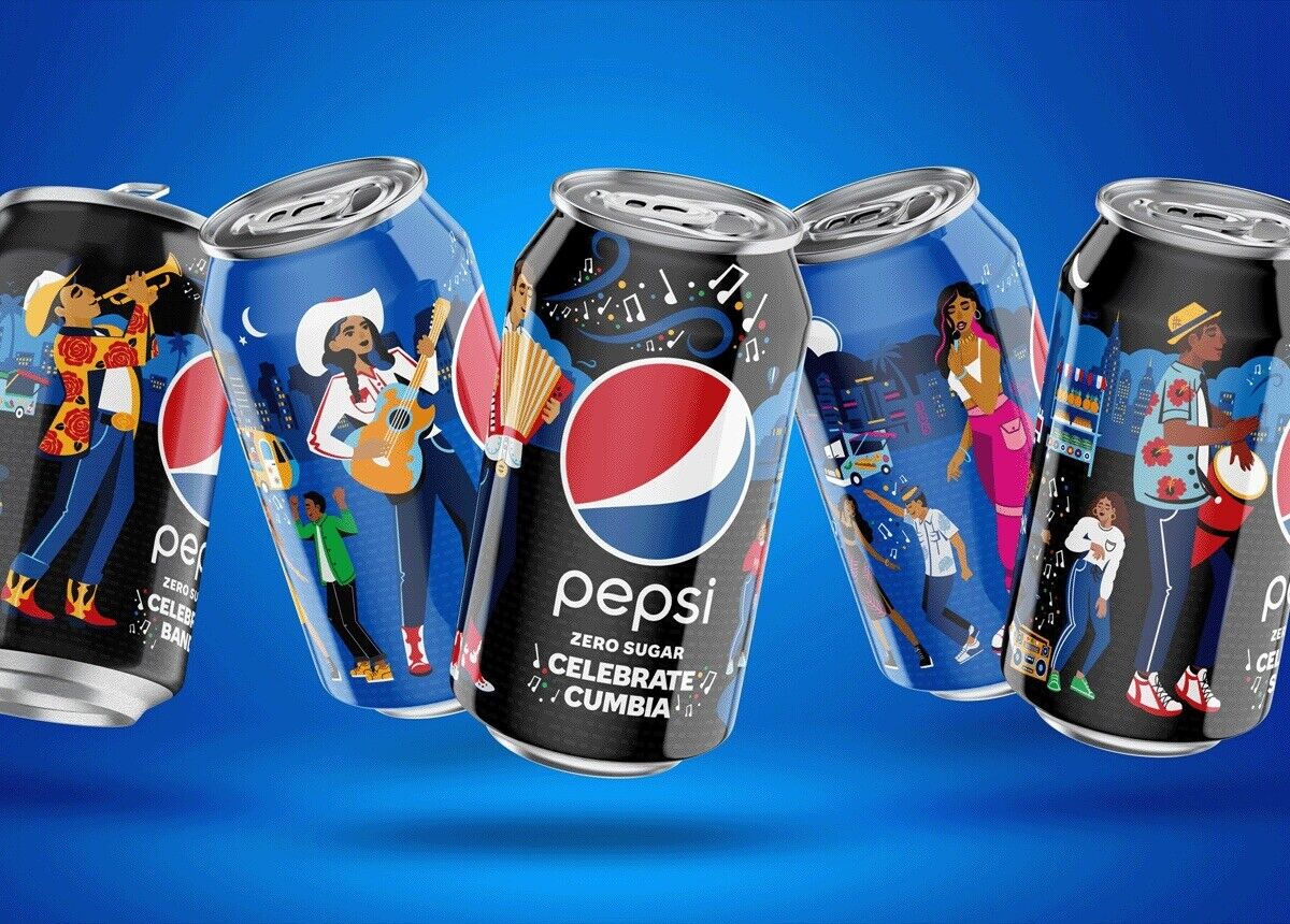 Pepsi Muevelo Con Pepsi LIMITED EDITION 5 Cans SHIPS NEXT DAY