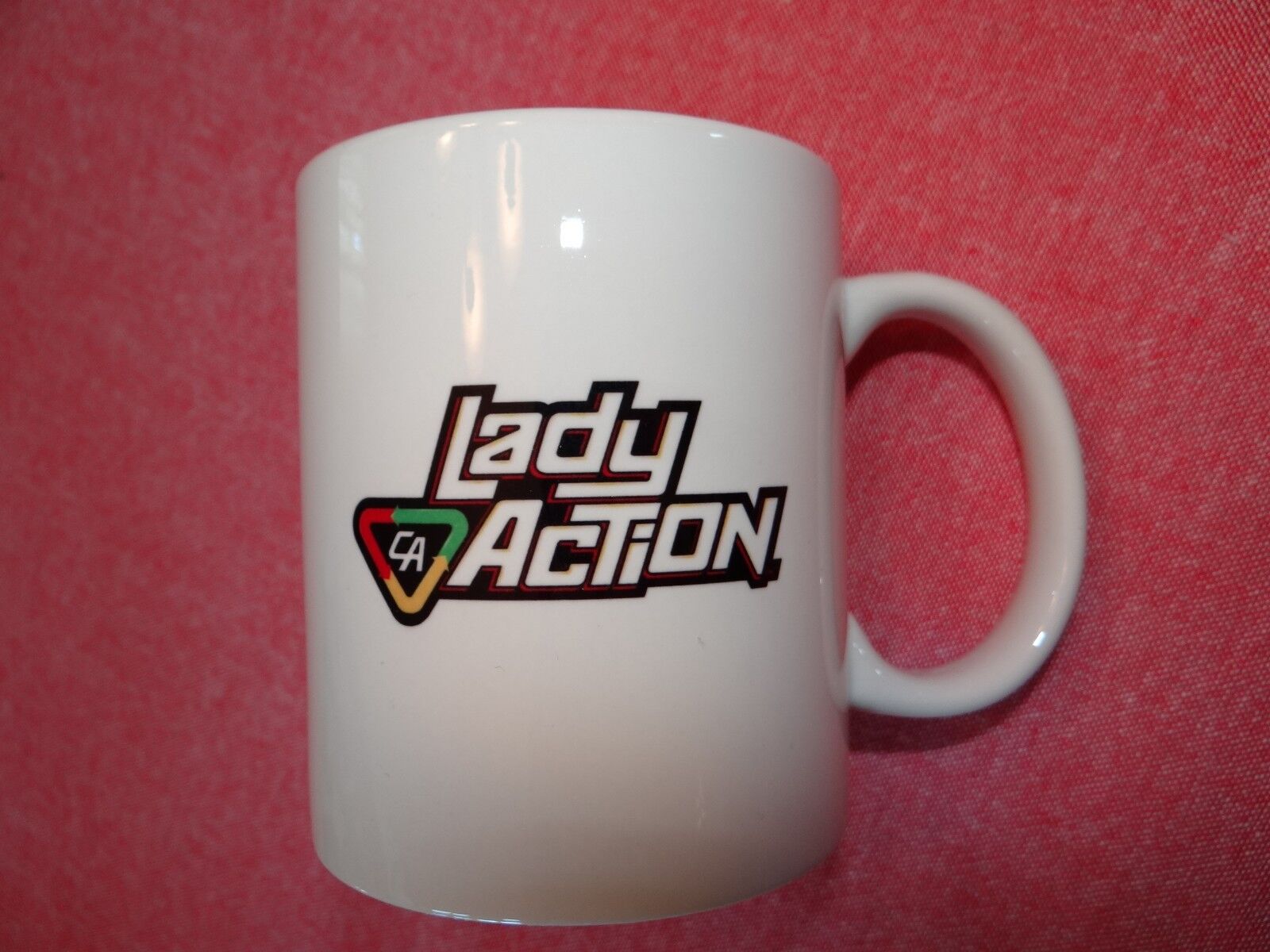 ~LADY ACTION~ MUG / Coffee CUP CERAMIC approx 11 OZ approx 4\