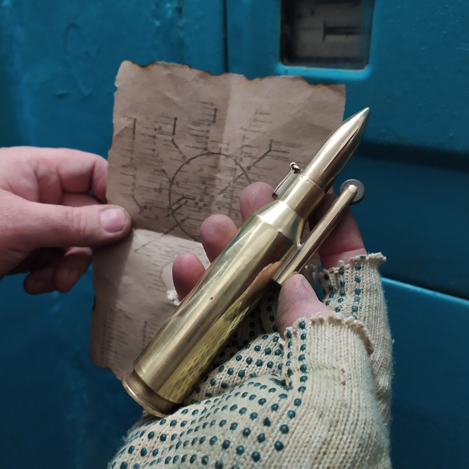 Metro 2033 stalker Vintage Petrol Lighter Handmade Steampunk caliber 14,5 × 114