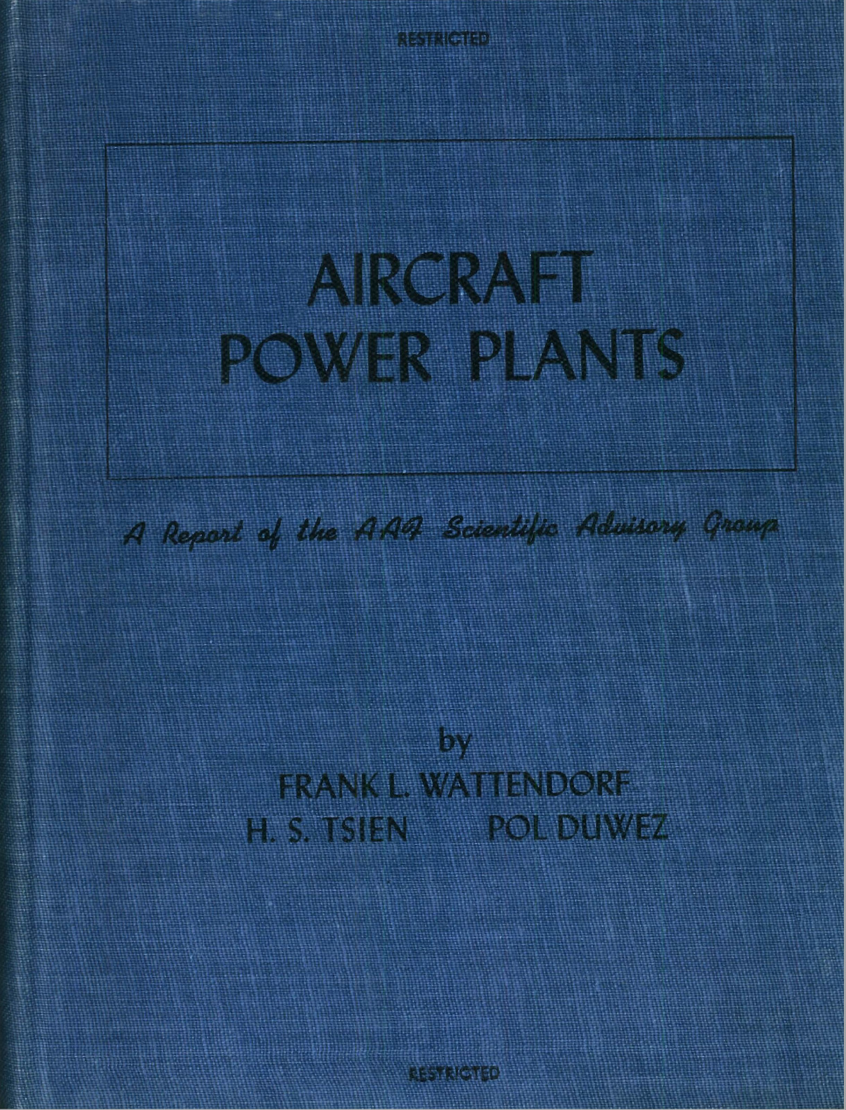 118 page 1946 AAF Report AIRCRAFT POWER PLANTS Wright Field Dayton Book on CD