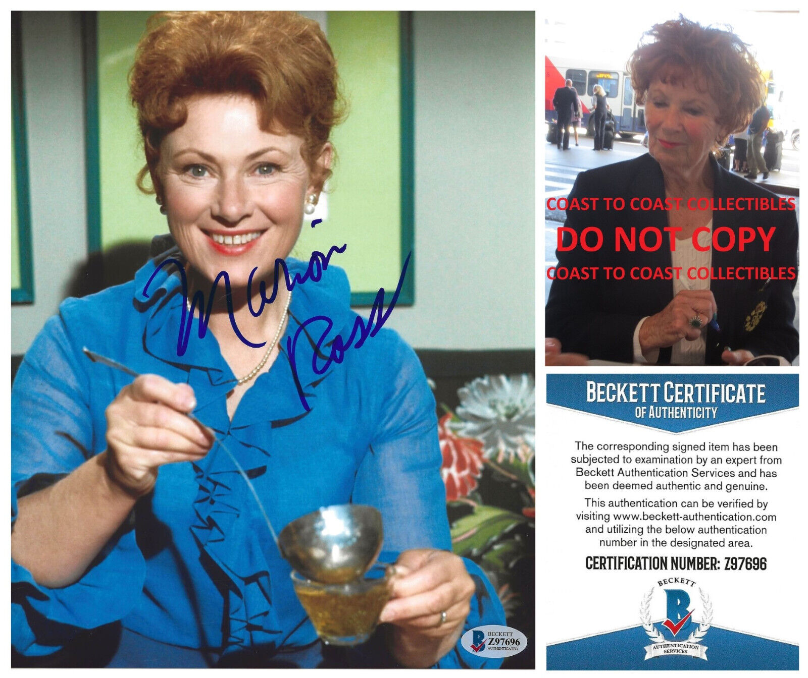 Marion Ross Happy Days actress signed 8x10 Photo Beckett COA Proof autographed