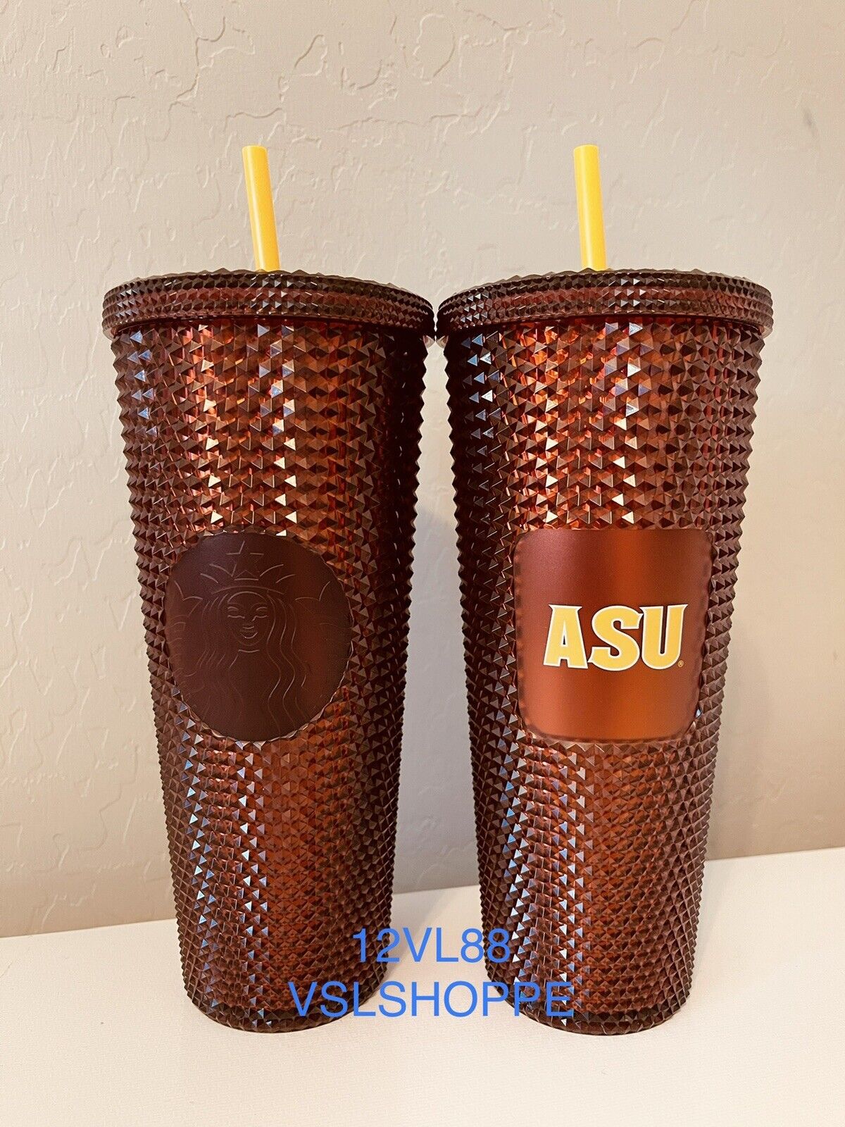 BRAND NEW - Starbucks - Arizona State - ASU - Studded Cold Cup Tumbler - Venti
