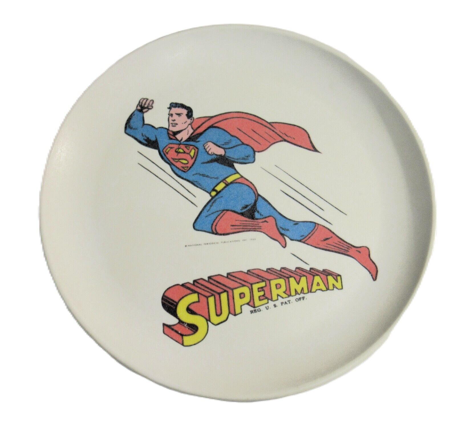 Melmac Superman Plate Vintage 1966