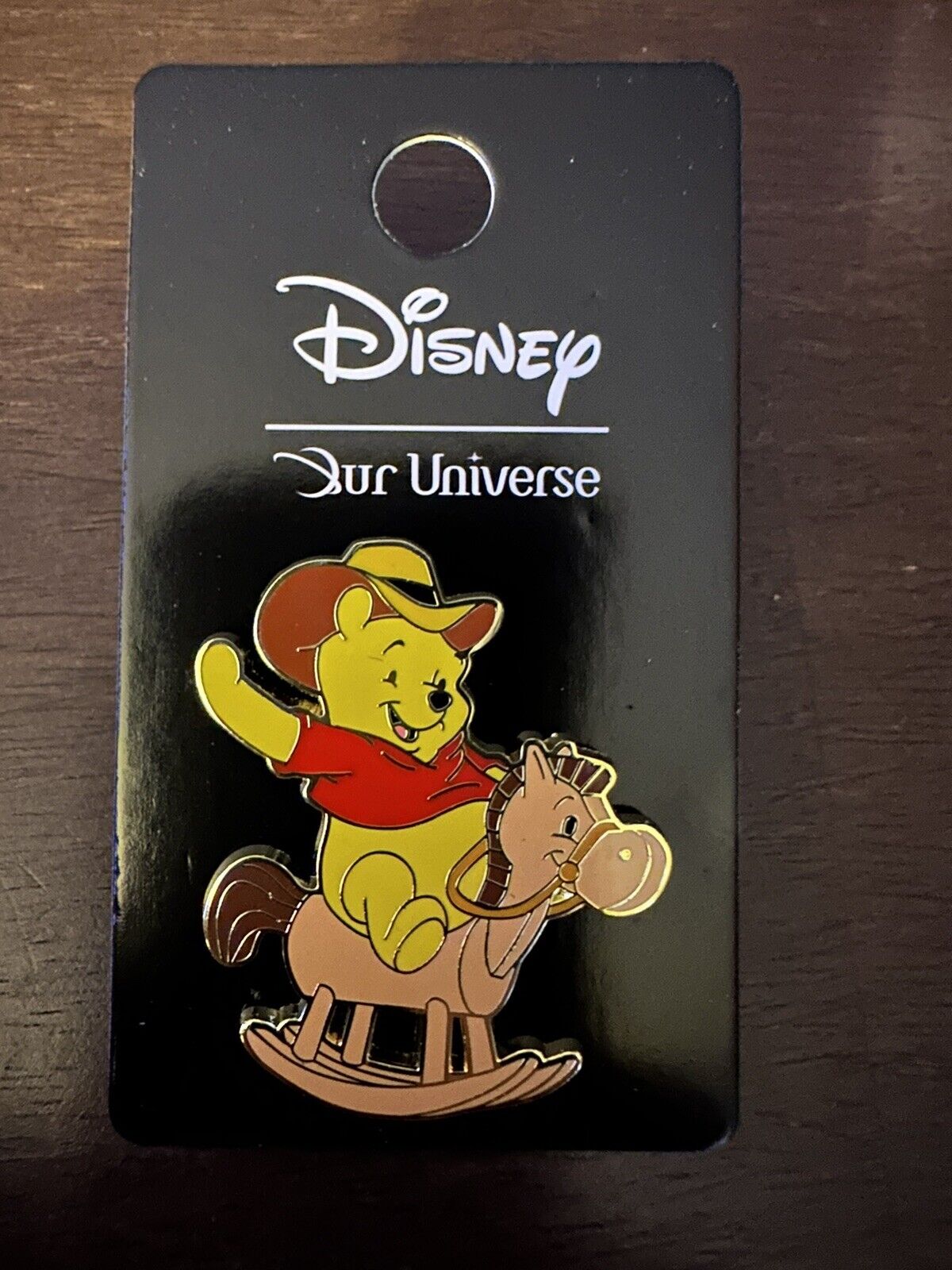Our Universe Disney Winnie the Pooh Rocking Horse Western Enamel Pin