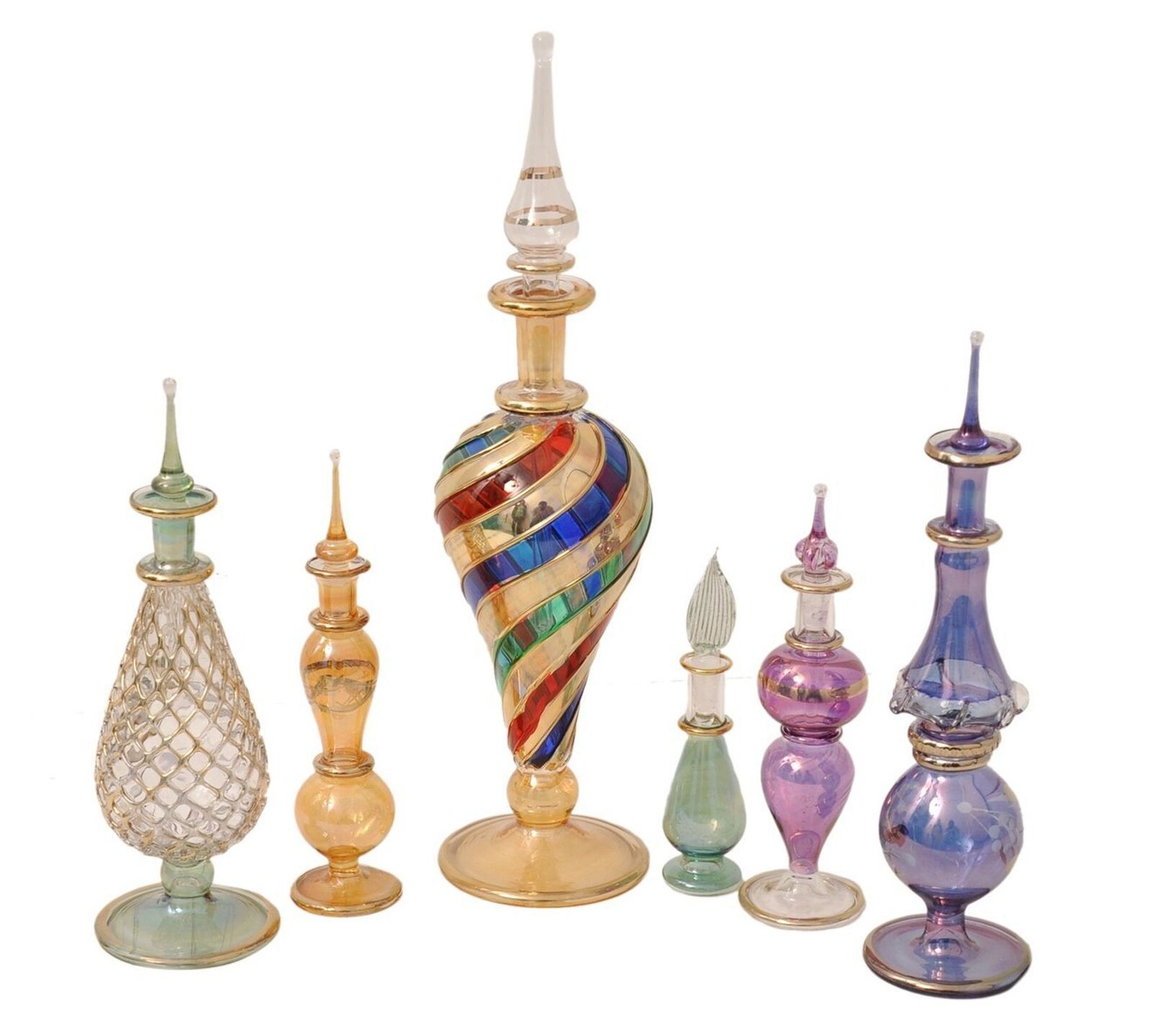 CraftsOfEgypt Genie Blown Glass Potion Potions Decorative Miniature Decorativ...