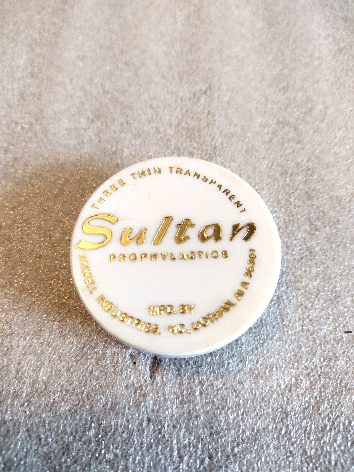 Rare Vintage Sultan Prophylactic Rubber Condom In Original Packaging 3 Pack