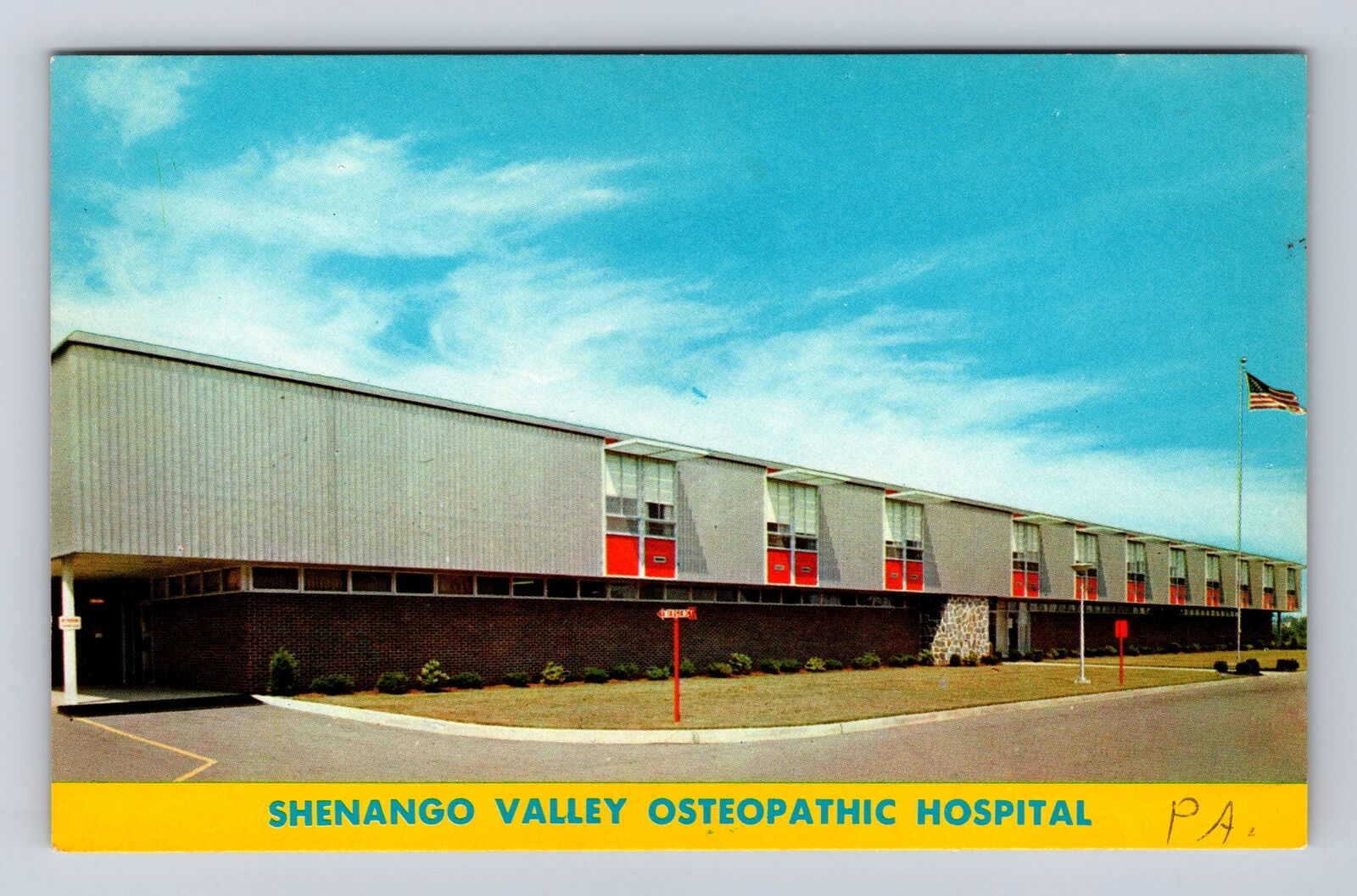 Farrell PA-Pennsylvania, Shenango Valley Osteopathic Hospital, Vintage Postcard
