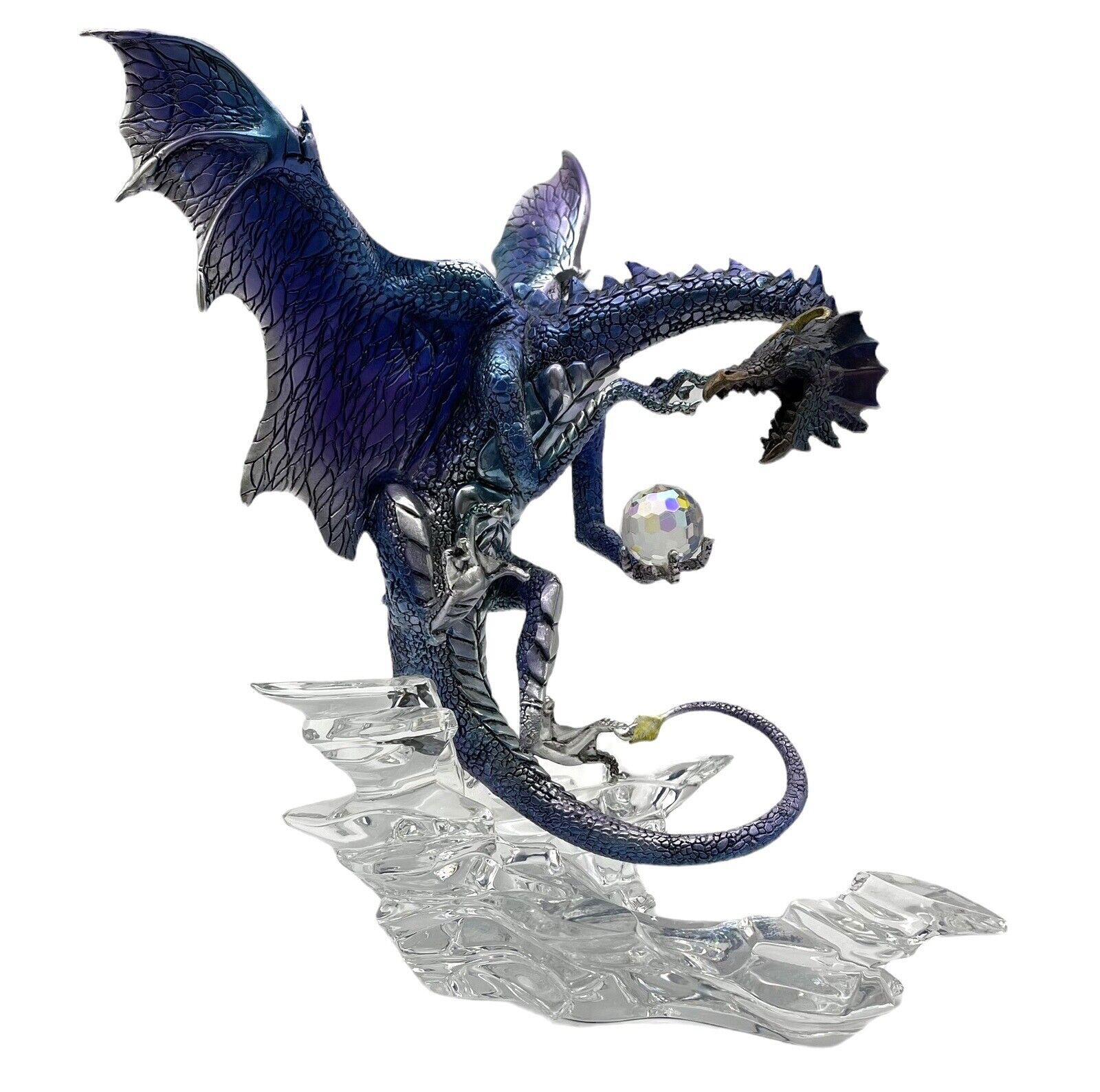Michael Whelan Franklin Mint Purple Dragon Statue Guardian of the Skies Fantasy