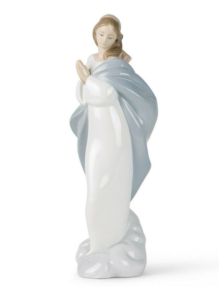 NAO BY LLADRO #1441 HOLY MARY BNIB RELIGIOUS VIRGIN MOTHER LARGE CHRISTMAS SAVE$