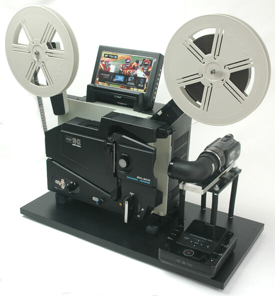 ELMO 16mm Optical  Projector Telecine Video Transfer With NTSC FullHD Camera