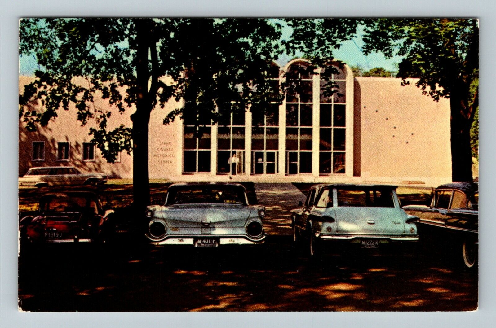 Canton OH-Ohio, Stark County Historical Center, Panoramic, Vintage Postcard