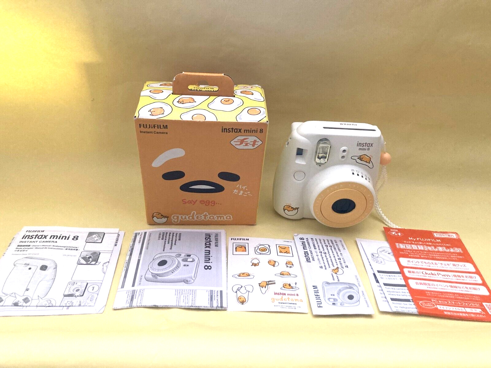 Rare GUDETAMA Cheki Instant Camera Instax Mini 8 Fujifilm From Japan F/S