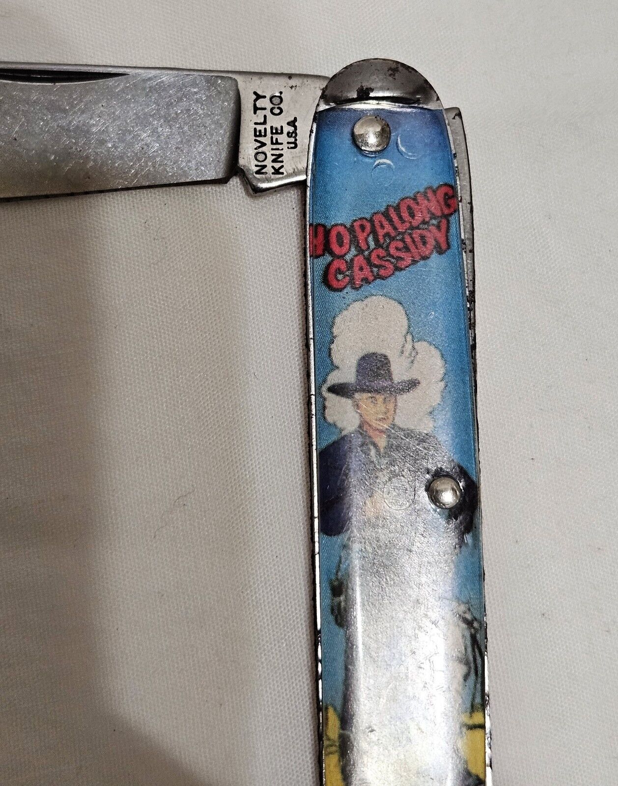 Vintage Hopalong Cassidy Pocket Knife USA Hopalong Cassidy Single Blade Knife