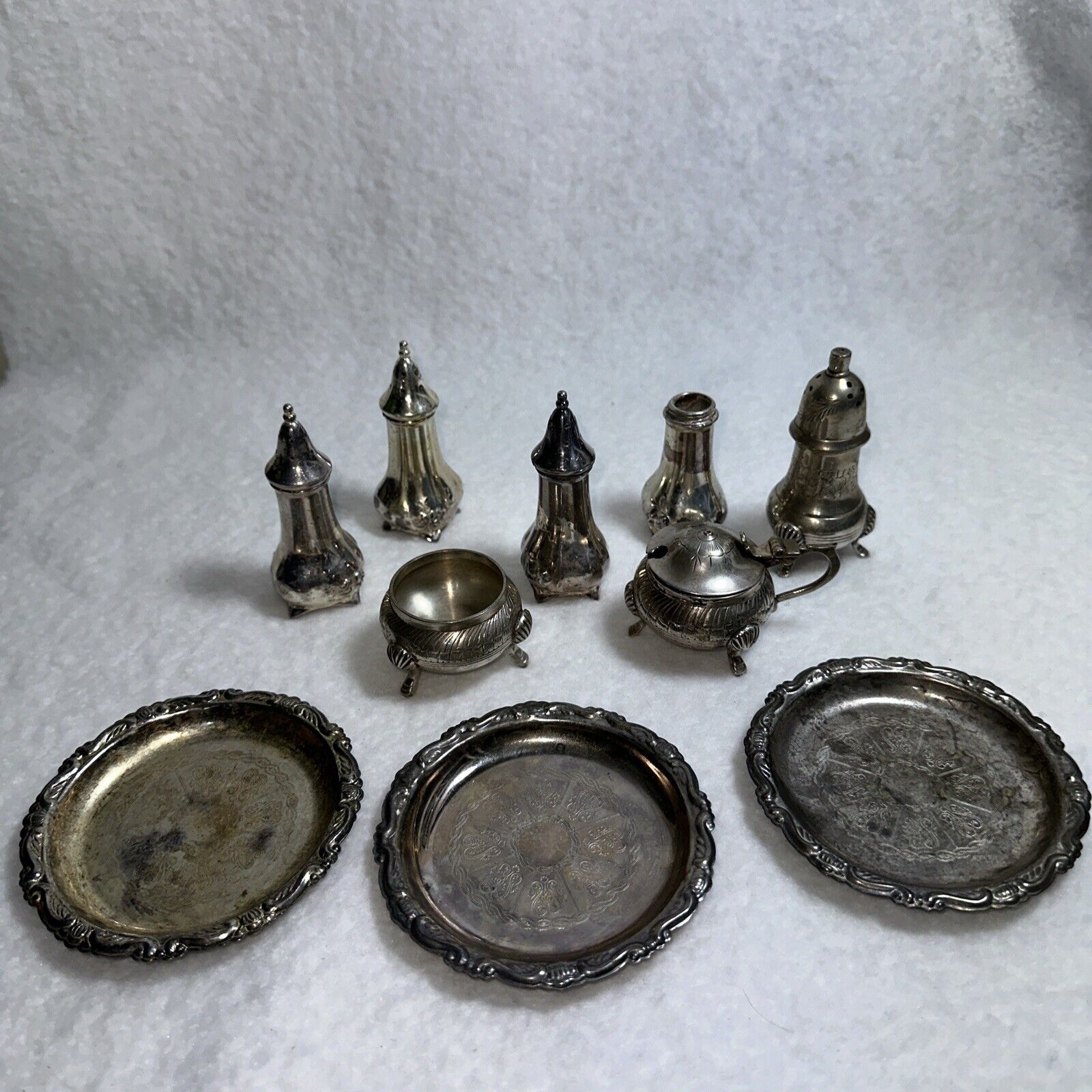 Vintage Silver Plated Items Lot Of 10