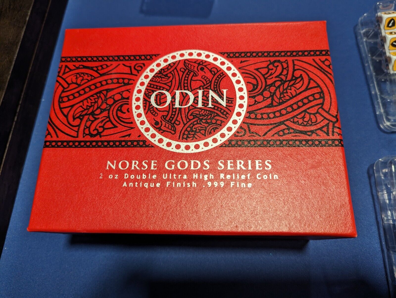 2016 Niue Norse Gods Odin 2 oz .999 Silver Ultra High Relief Antiqued + box