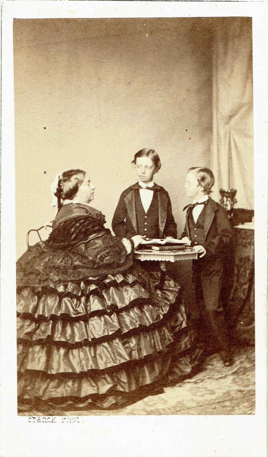 CDV FRANCK CA 1860 Marie Thérèse Louise d'Artois Duchess of Parma