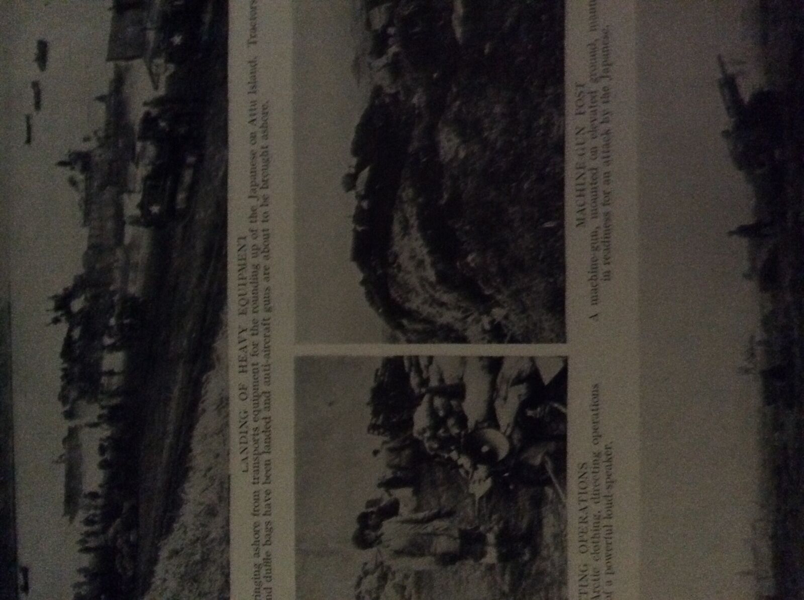 m5-1b ephemera 1940s ww2 picture u s troops on attu island 