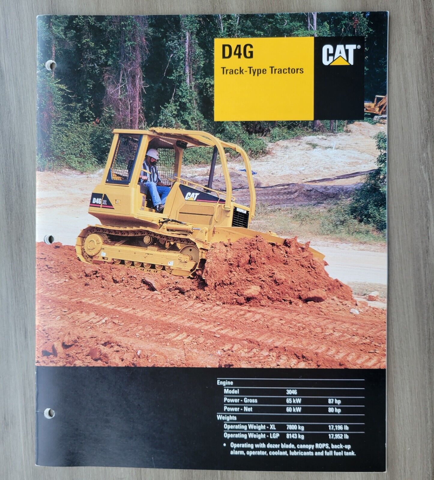 CAT Caterpillar D4G and D5G Track Type Tractor Sales Brochure Catalogs
