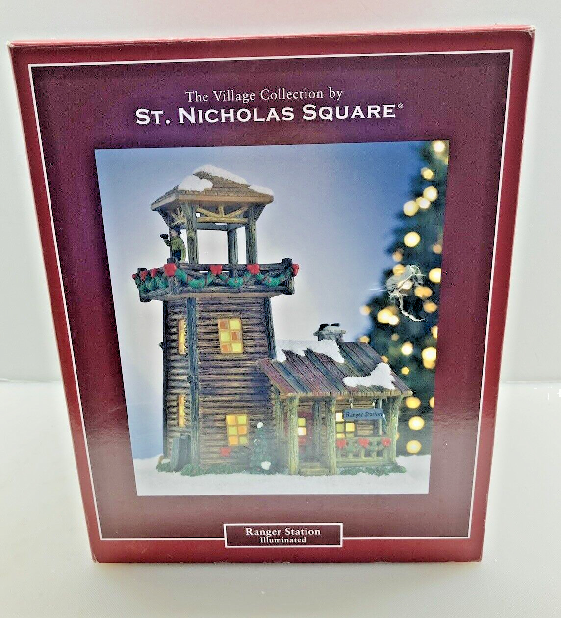 St. Nicholas Square Ranger Station Christmas Holiday Village 2008 NOS