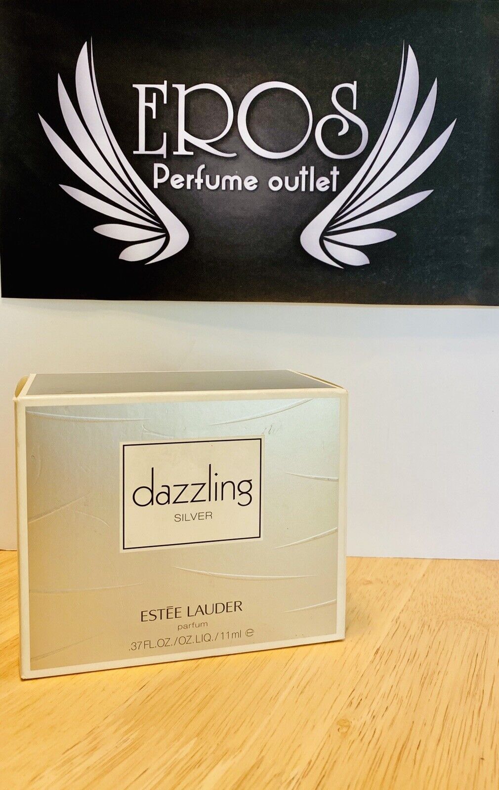 Estee Lauder DAZZLING Silver Parfume .37 Oz - 11 ML - Hard To find - Rare