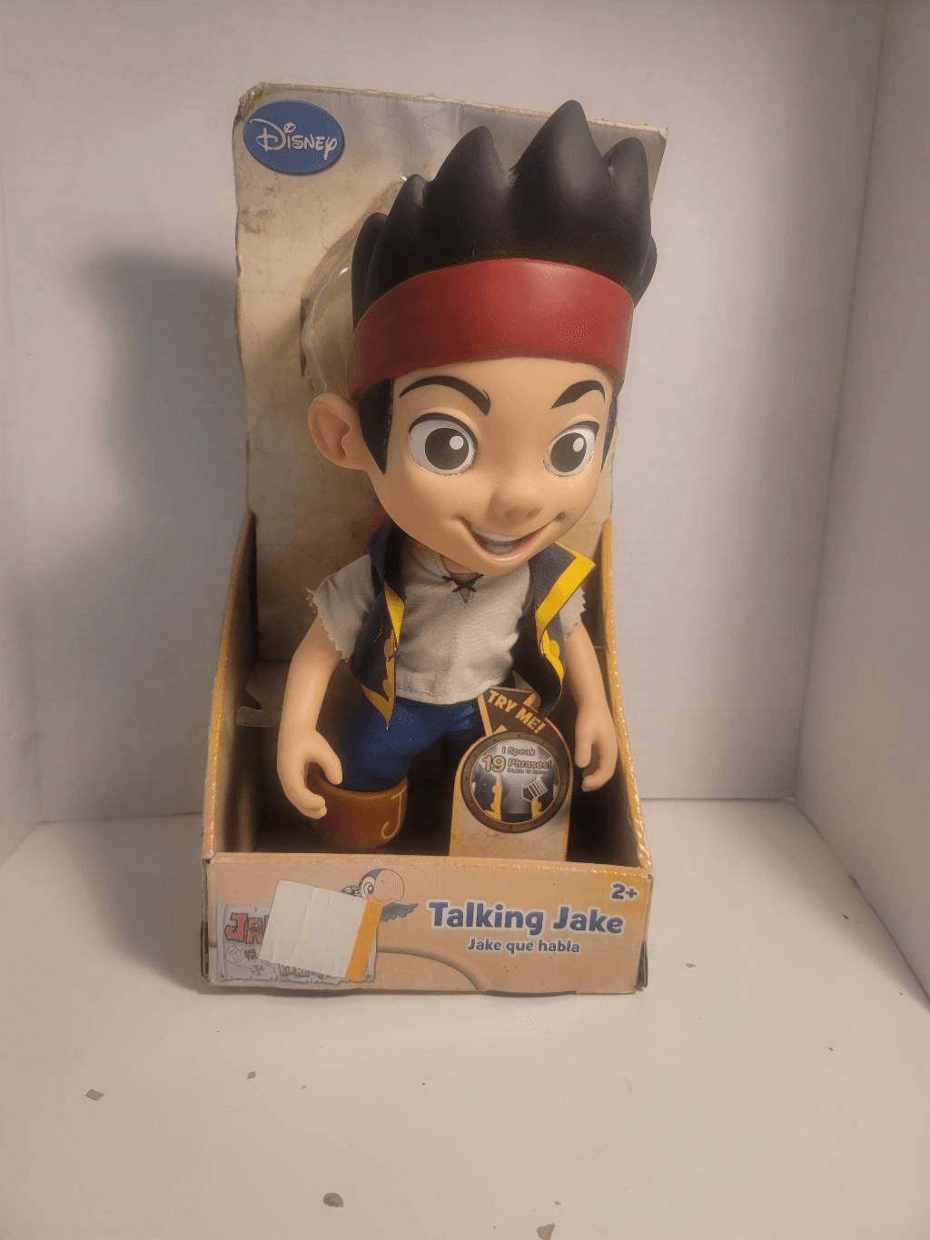Disney Kids' Multicolor Jake And The Never Land Pirate Talking Toy Doll NWOT