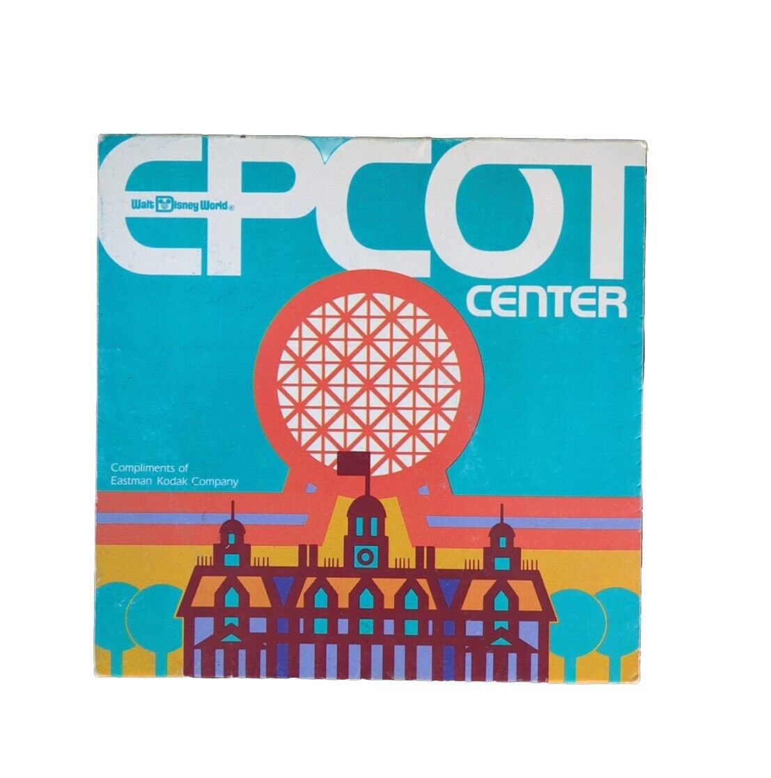 Vintage 1982 Walt Disney World Epcot Center Information Booklet Map Kodak w/Dial