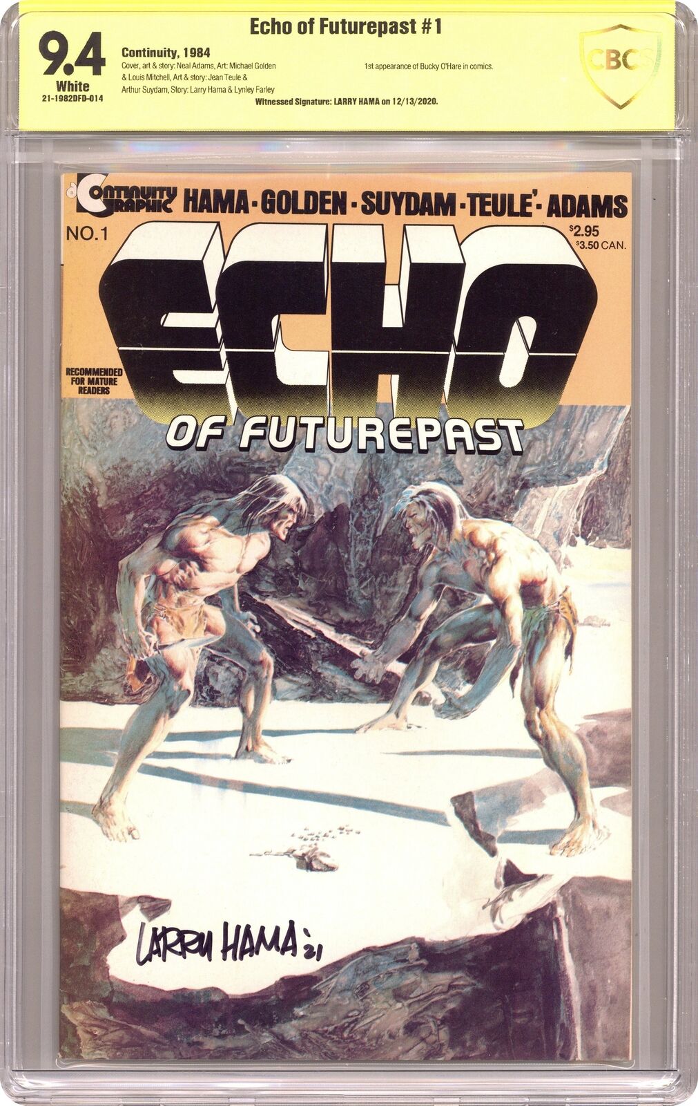 Echo of Futurepast #1 CBCS 9.4 SS Larry Hama 1984 21-1982DFD-014