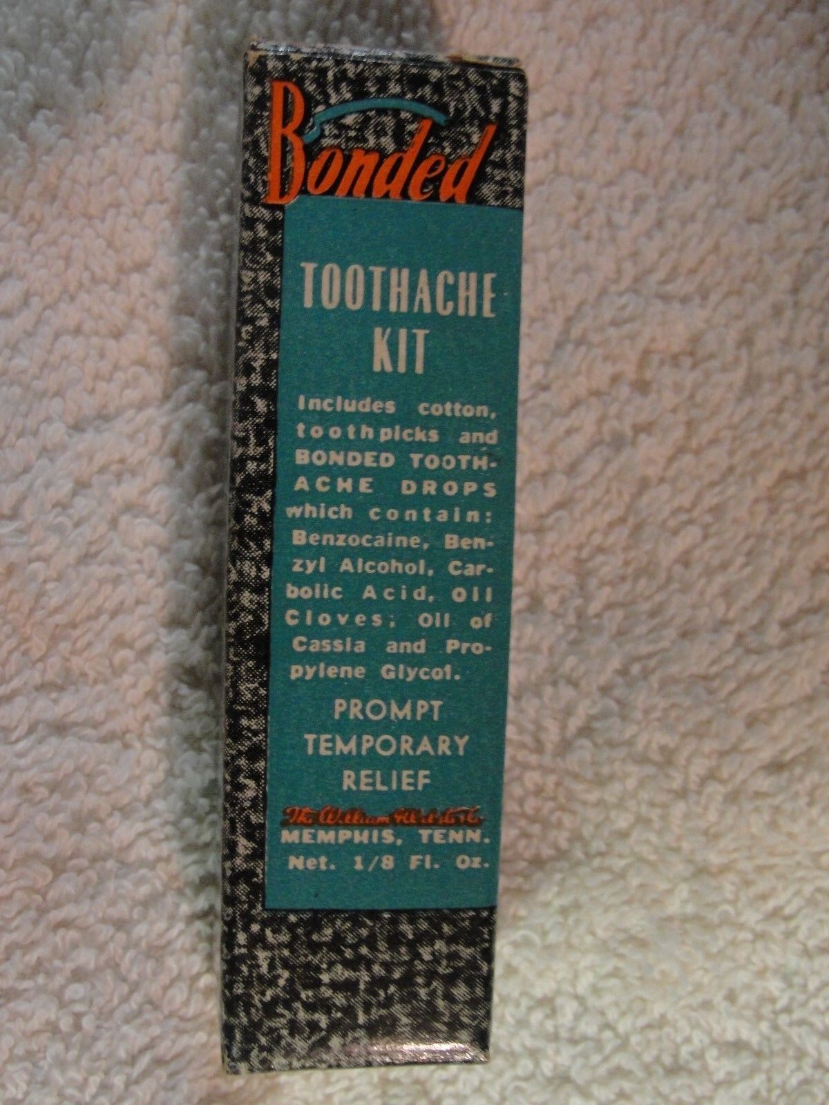 Vintage-Bonded Toothache Kit - For Temporary Relief of Tooth Pain