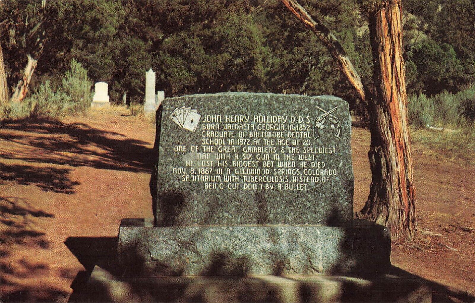 Postcard: Glenwood Springs, Colorado: Grave of \