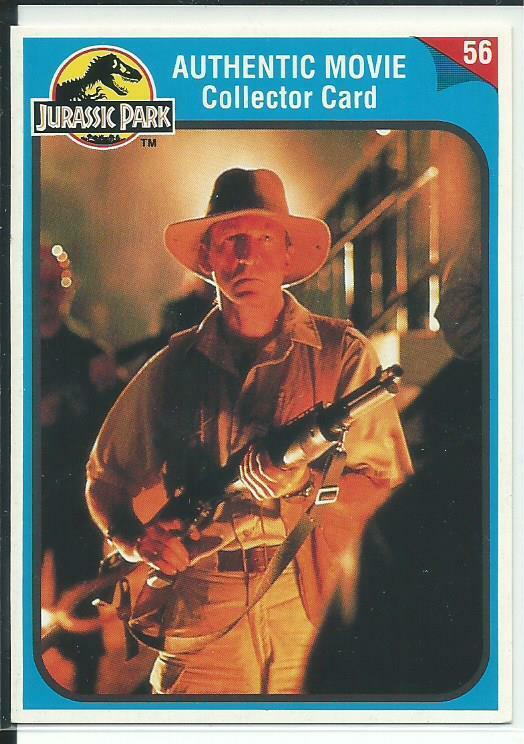 Vintage Jurassic Park Movie Collector Card # 56 Robert Muldoon Kenner