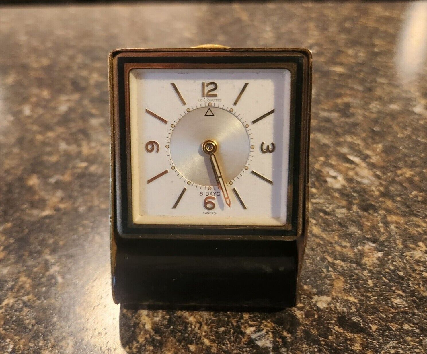 LeCoultre 8-Day Folding Travel Alarm Clock
