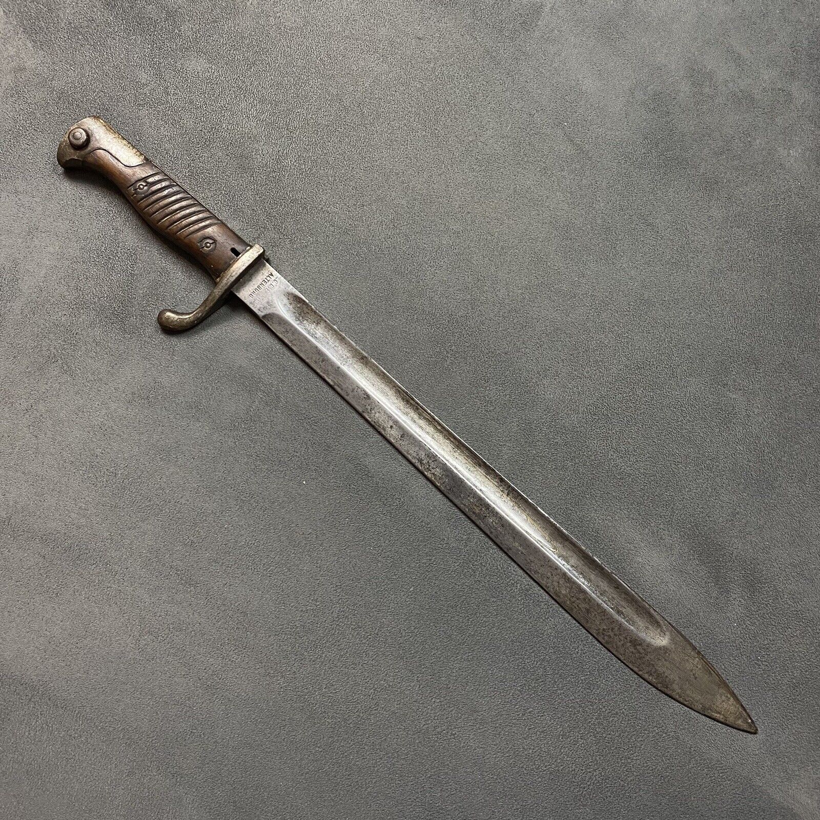 WWI Butcher Bayonet Knife Rare Maker L.O. Dietrich Altenburg