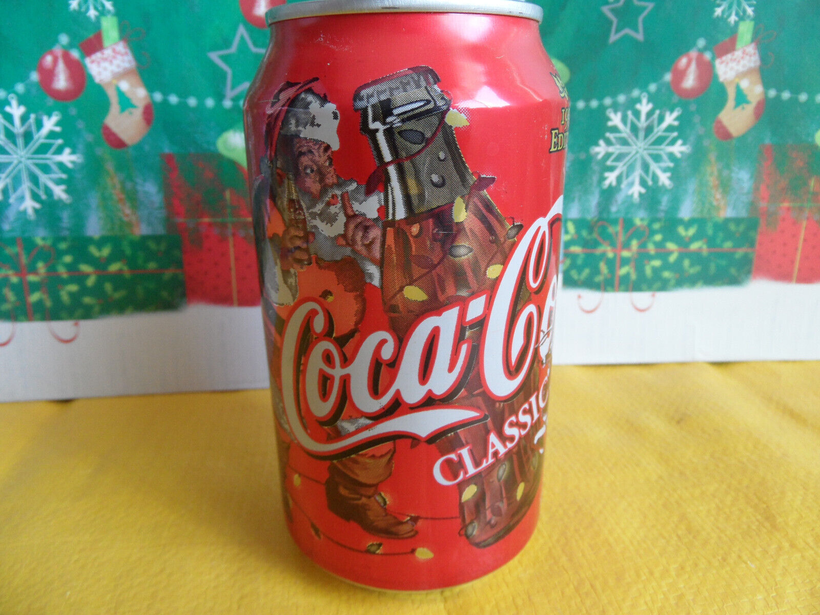 Coca Cola Can 1998 Coke Santa Limited Edition Christmas Ornaments