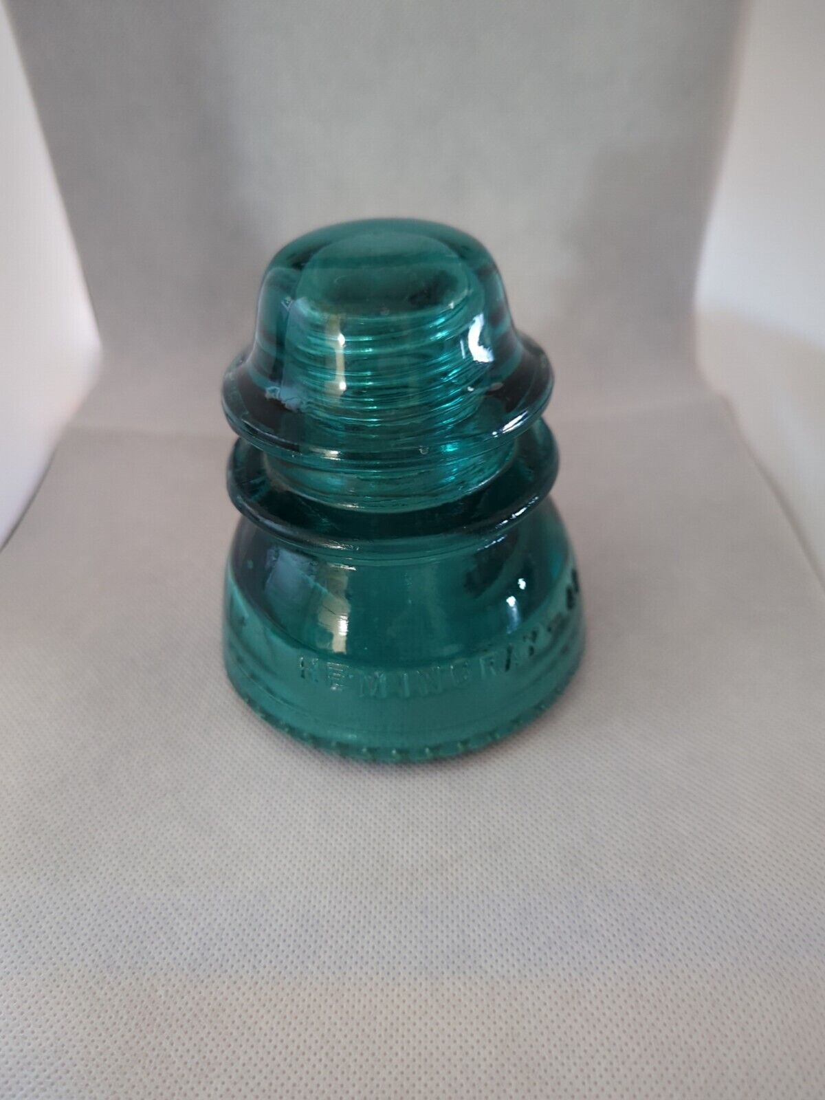 Aqua (Blue/Green)  Hemingray 42 Electrical Glass Insulator - Made in USA