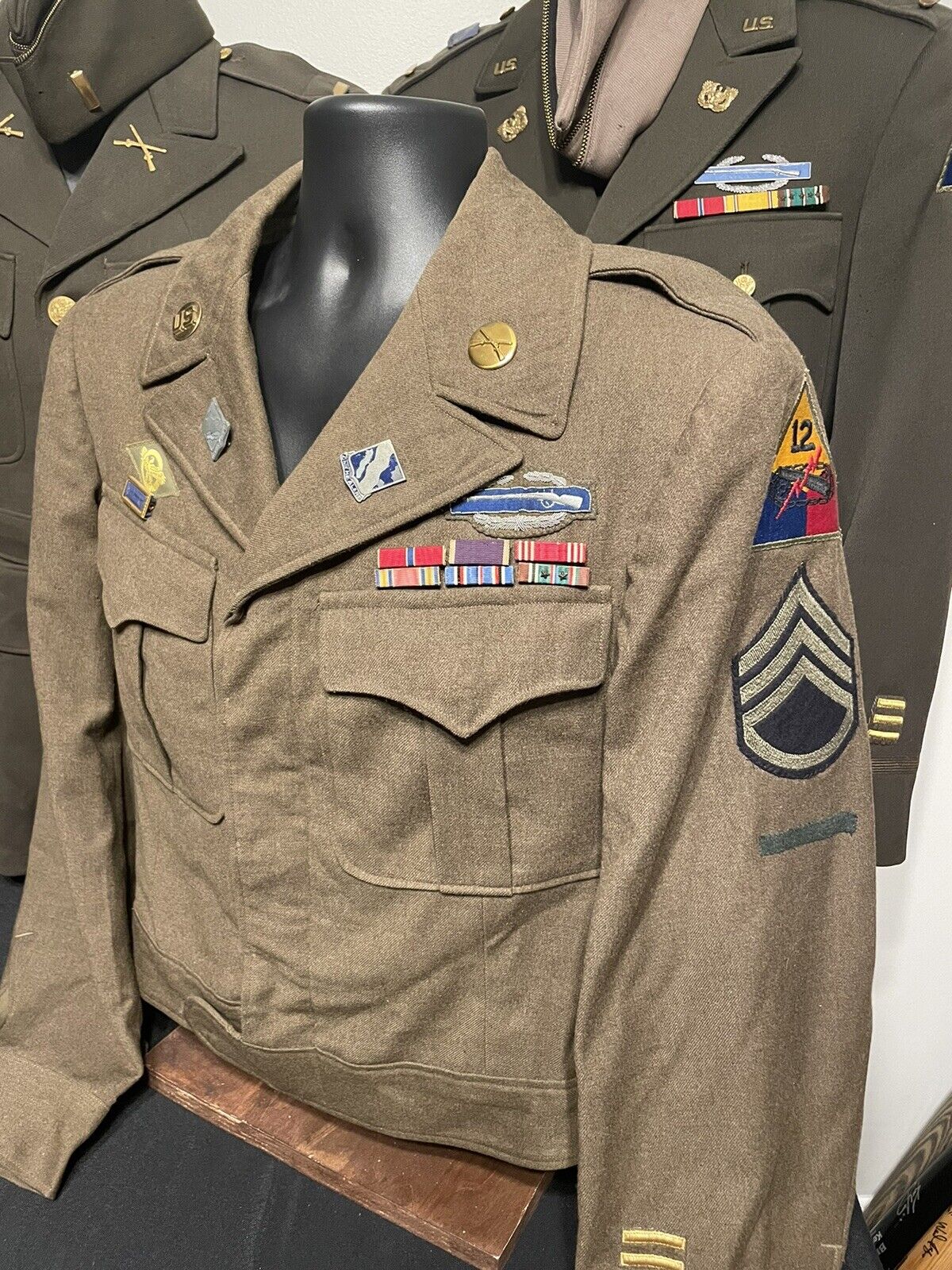 WWII Named 100th Infantry Division Uniform Combat Leader