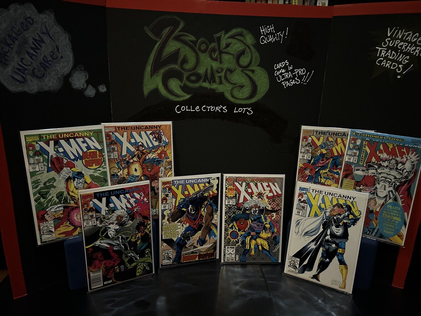 Uncanny X-Men 8 Comic Book Lot Marvel Comics 288-289, 291-294, 298, 300
