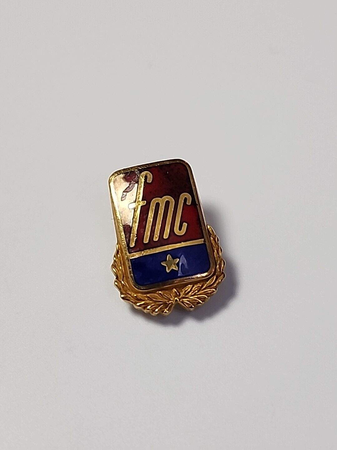 FMC Employee Service Award Pin 1/10 10K Gold Food Machinery Corporation Vintage