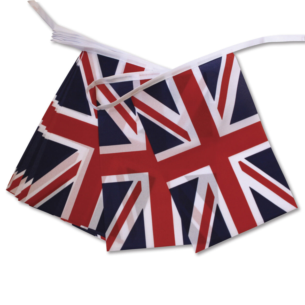 Coronation Bunting Union Jack Flag Polyester Fabric 9m 30ft King Charles Party