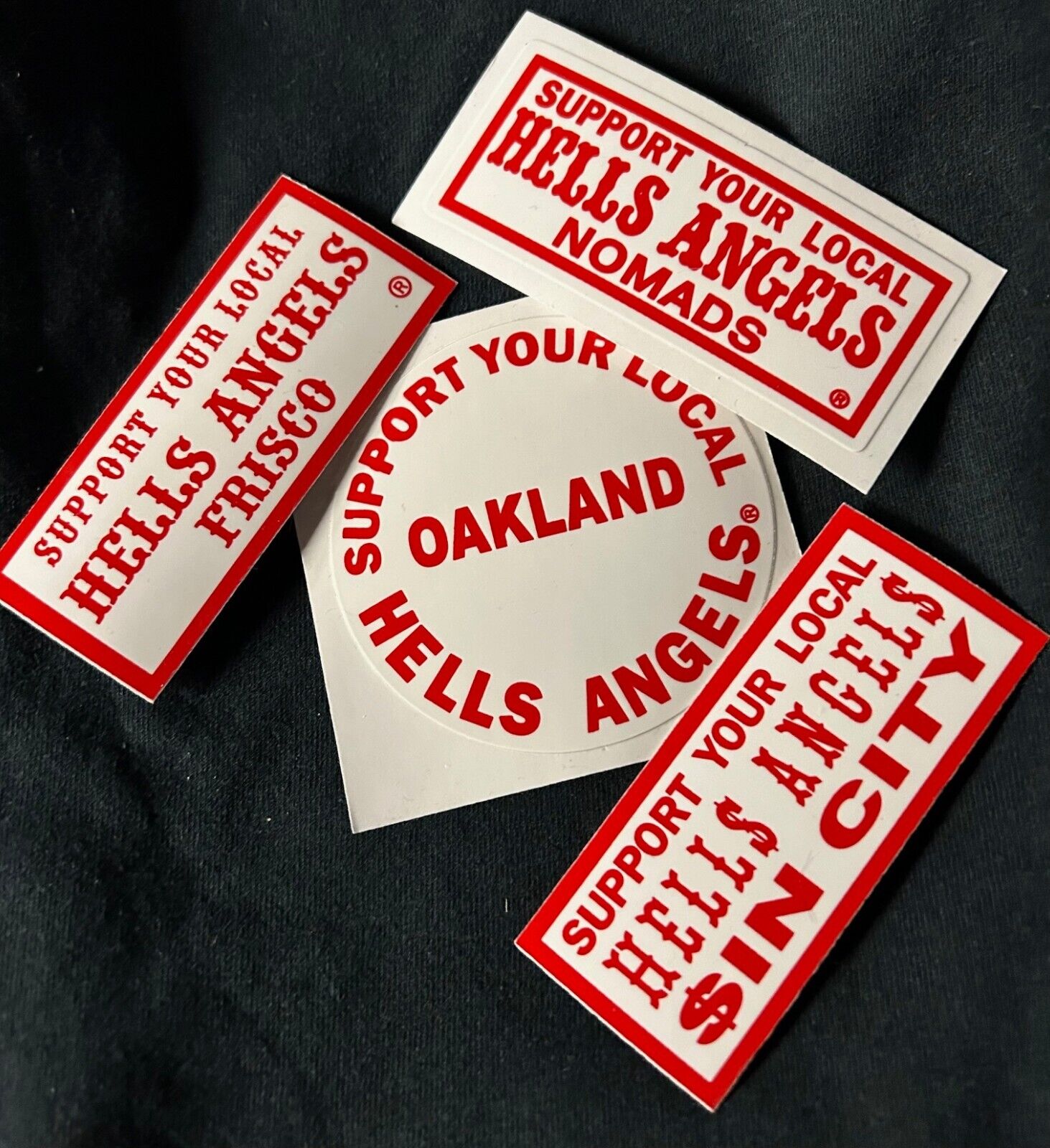 RARE NOS HELLS ANGELS SUPPORT STICKERS FOR PRIVATE COLLECTIONS ONLY