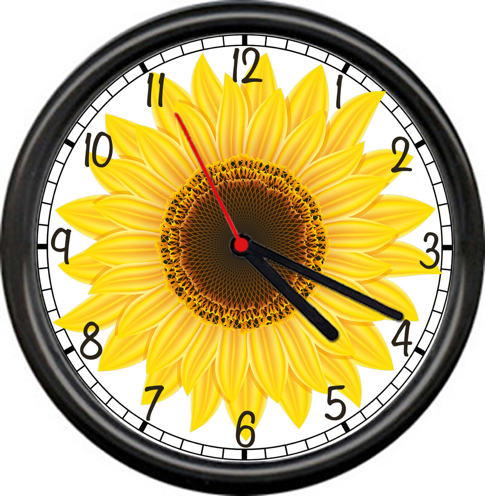 Beautiful Yellow Sunflower Sun Flower Garden Kitchen Or Camper Sign Wall Clock