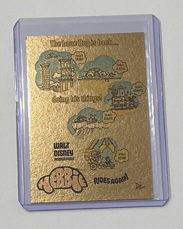 Herbie Rides Again Gold Plated Artist Signed The Love Bug Trading Card 1/1