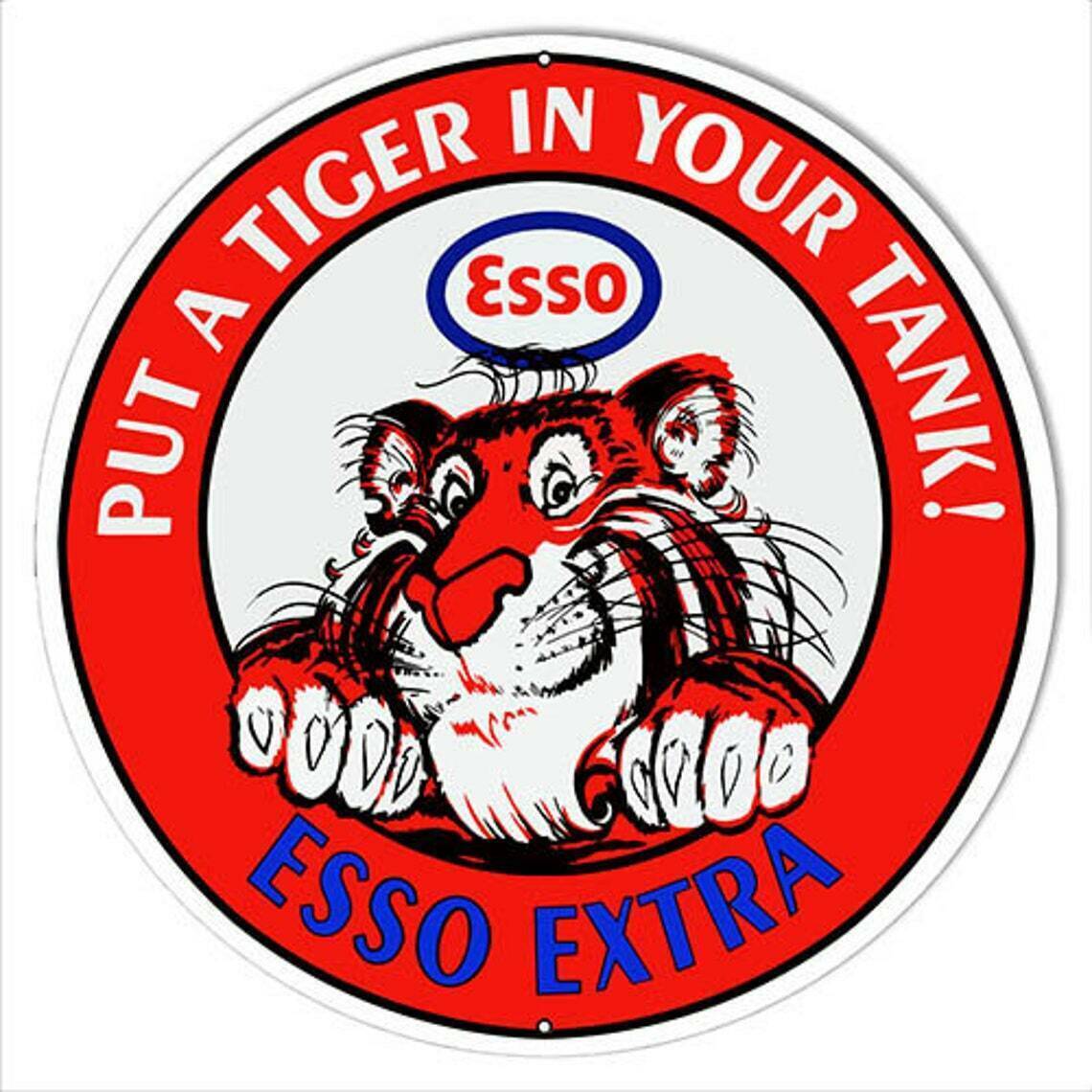 Esso Gasoline Put a Tiger In Your Tank Decal Sticker Waterproof