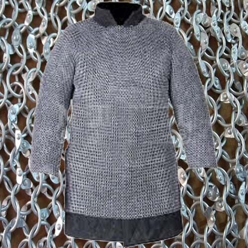 8mm Large Size Chainmail short sleeve Round Riveted With Flat Washer Oil Huber 