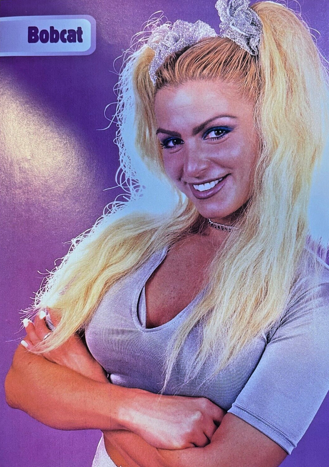 2000 Magazine Illustration Pro Wrestler Bobcat Cynthia Lynch