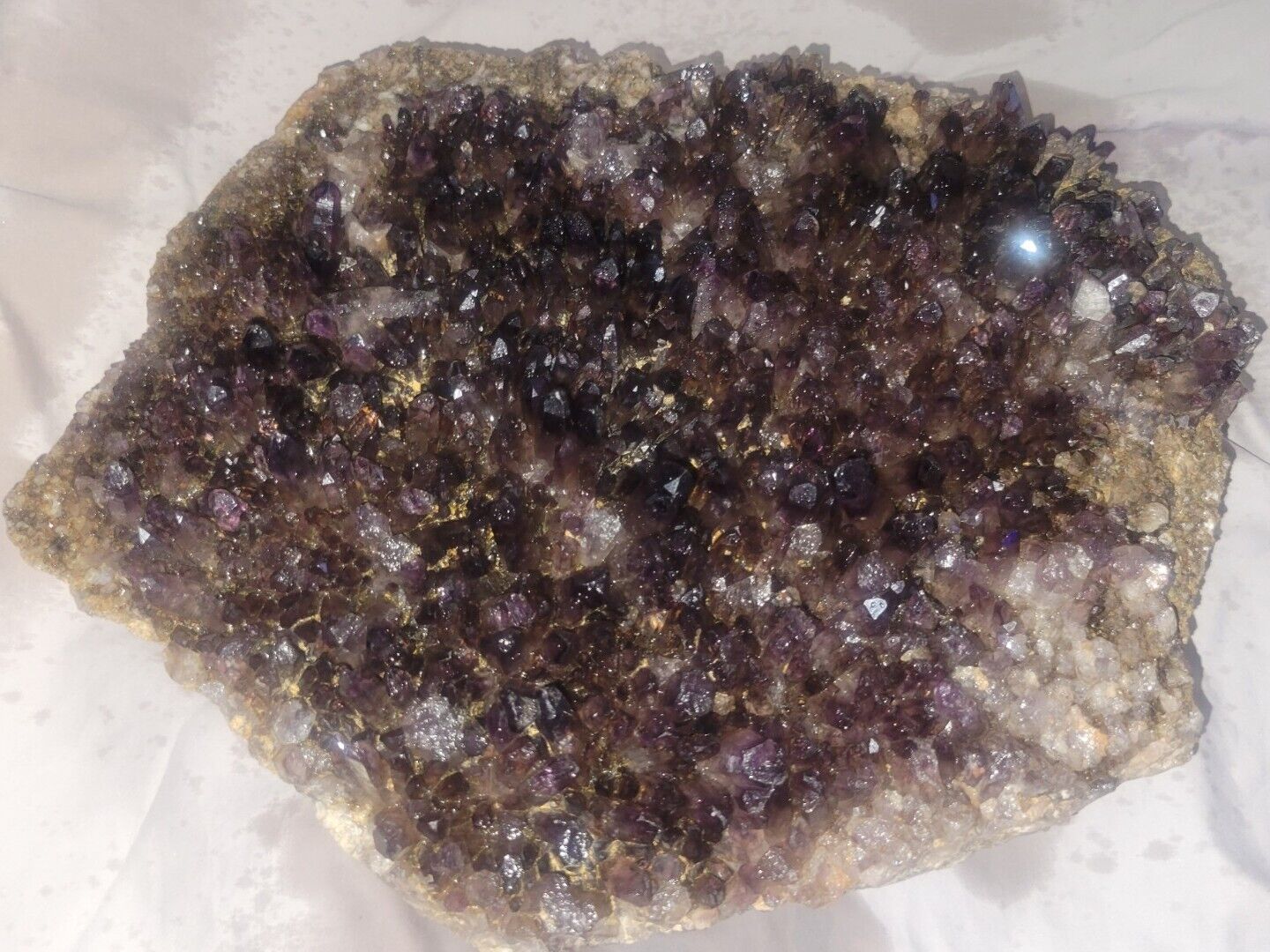19LB Large Natural Amethyst Cluster Specimen Quartz Crystal Reiki 12x9x3.5in