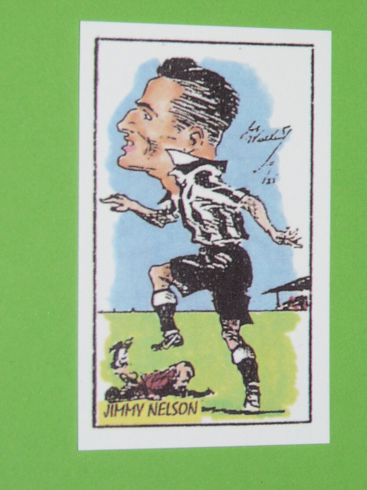 1995 RICHARDS COLLECTION CARD FOOTBALL #10 JIMMY NELSON NEWCASTLE UNITED MAGPIES