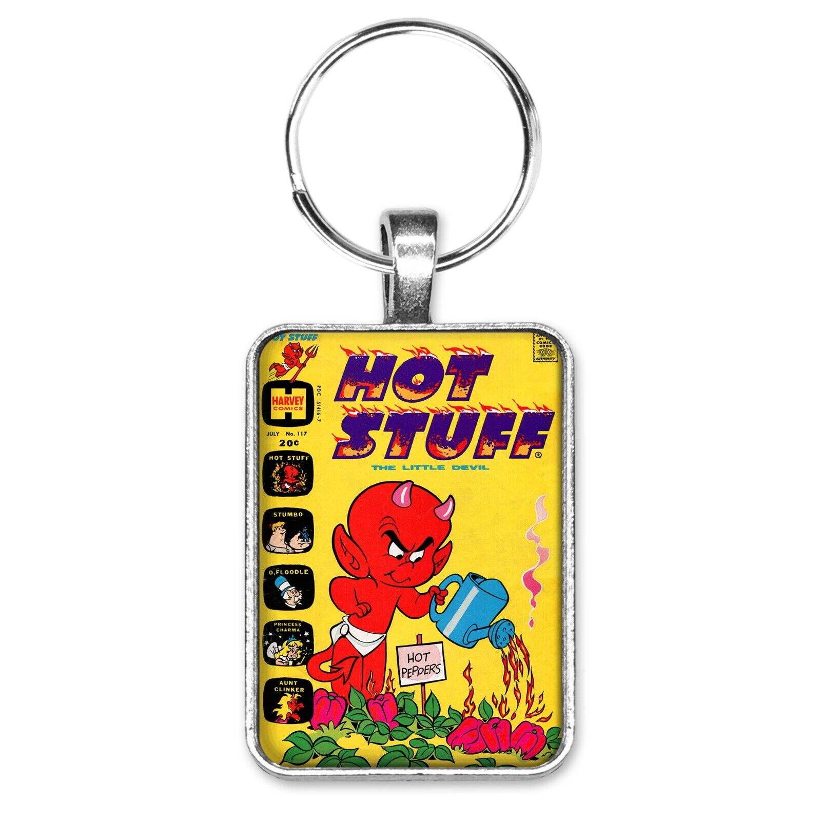 Hot Stuff the Little Devil #17 Cover Key Ring or Necklace Classic Harvey Comics